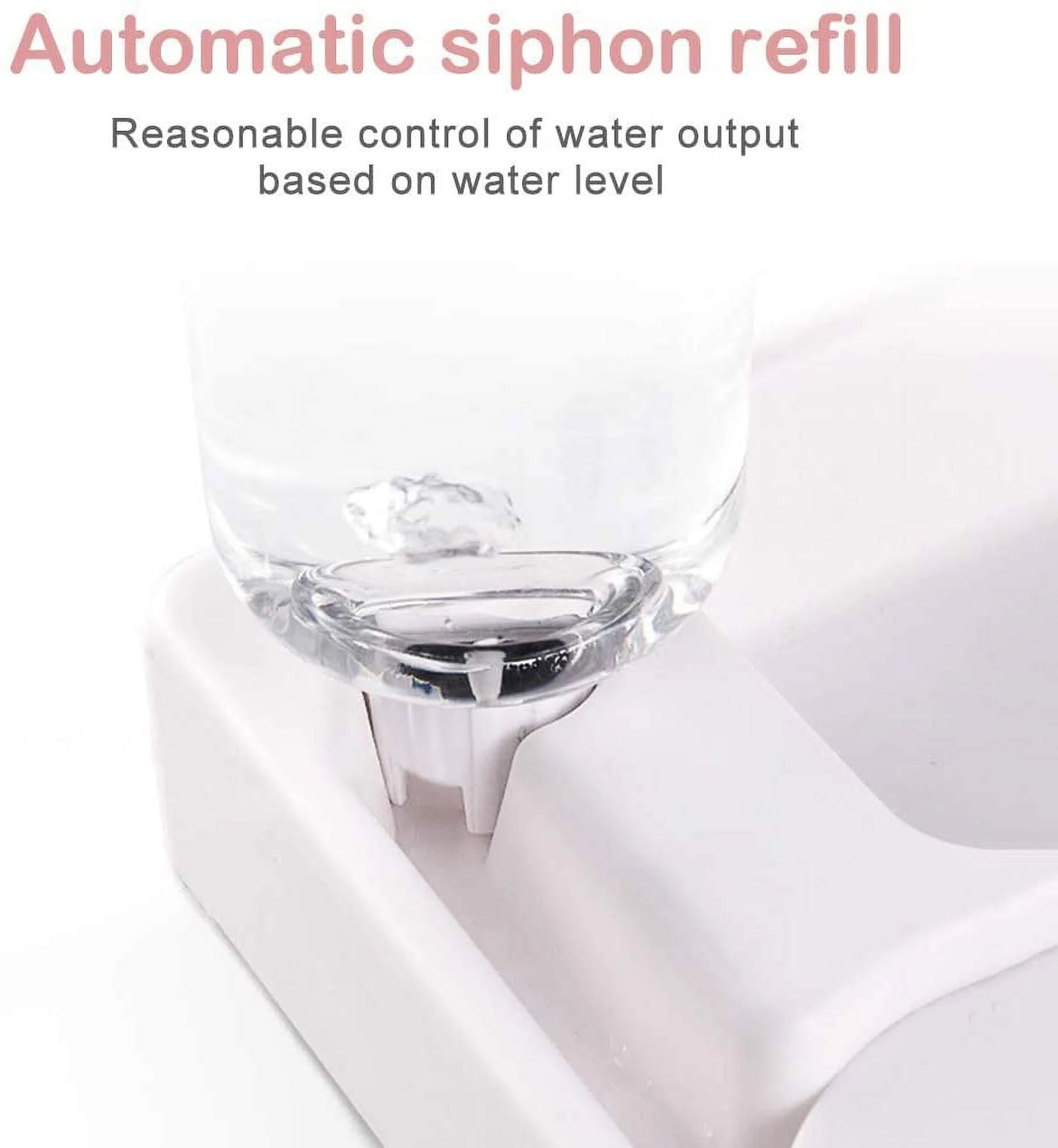 Automatic Pet Water Dispenser and Food Bowl for Dogs and Cats - Easy to Clean PP Material