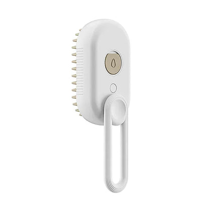 3-in-1 Pet Steam Brush for Cats and Dogs - Grooming, Hair Removal, and Massage Comb